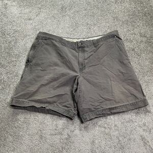 Columbia Chino Shorts Mens 42W 10L Dark Brown Flat Front Cotton Casual Outdoor